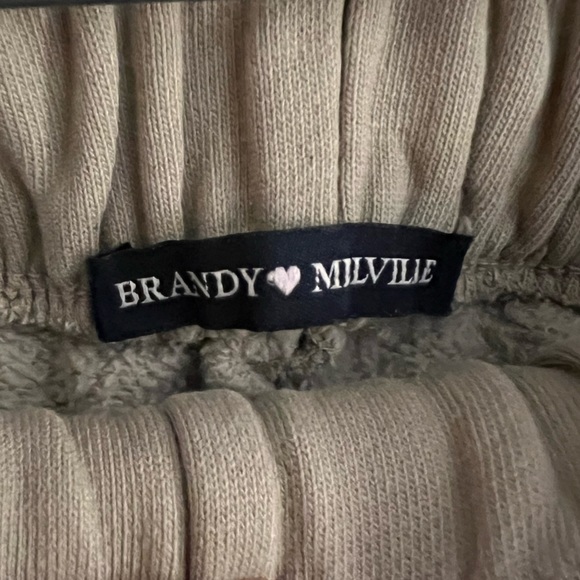 Khaki/ Tan brandy melville sweatpants - Picture 3 of 3